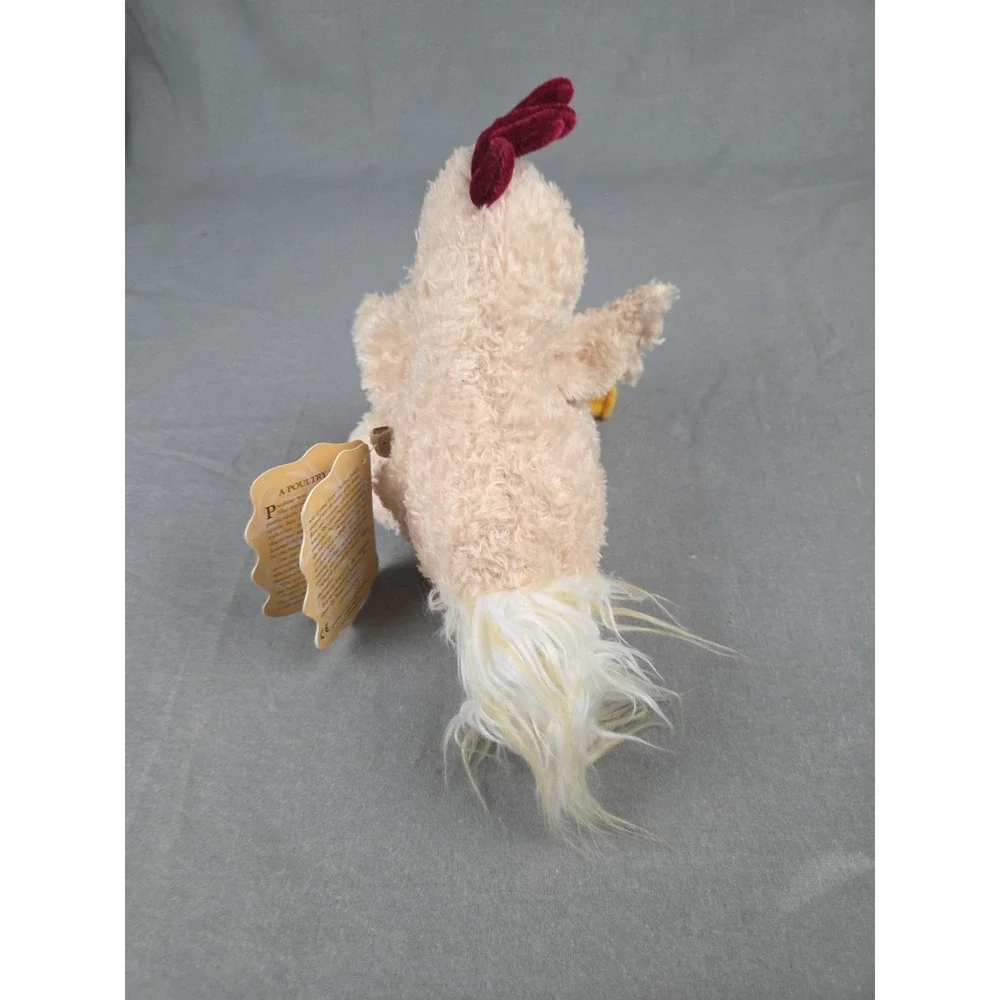 Folkmanis Cream Funky Chicken Hen Hand Puppet Plush Toy Farm Animal Bird NWT